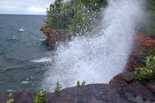 Devils Island Wave Splash